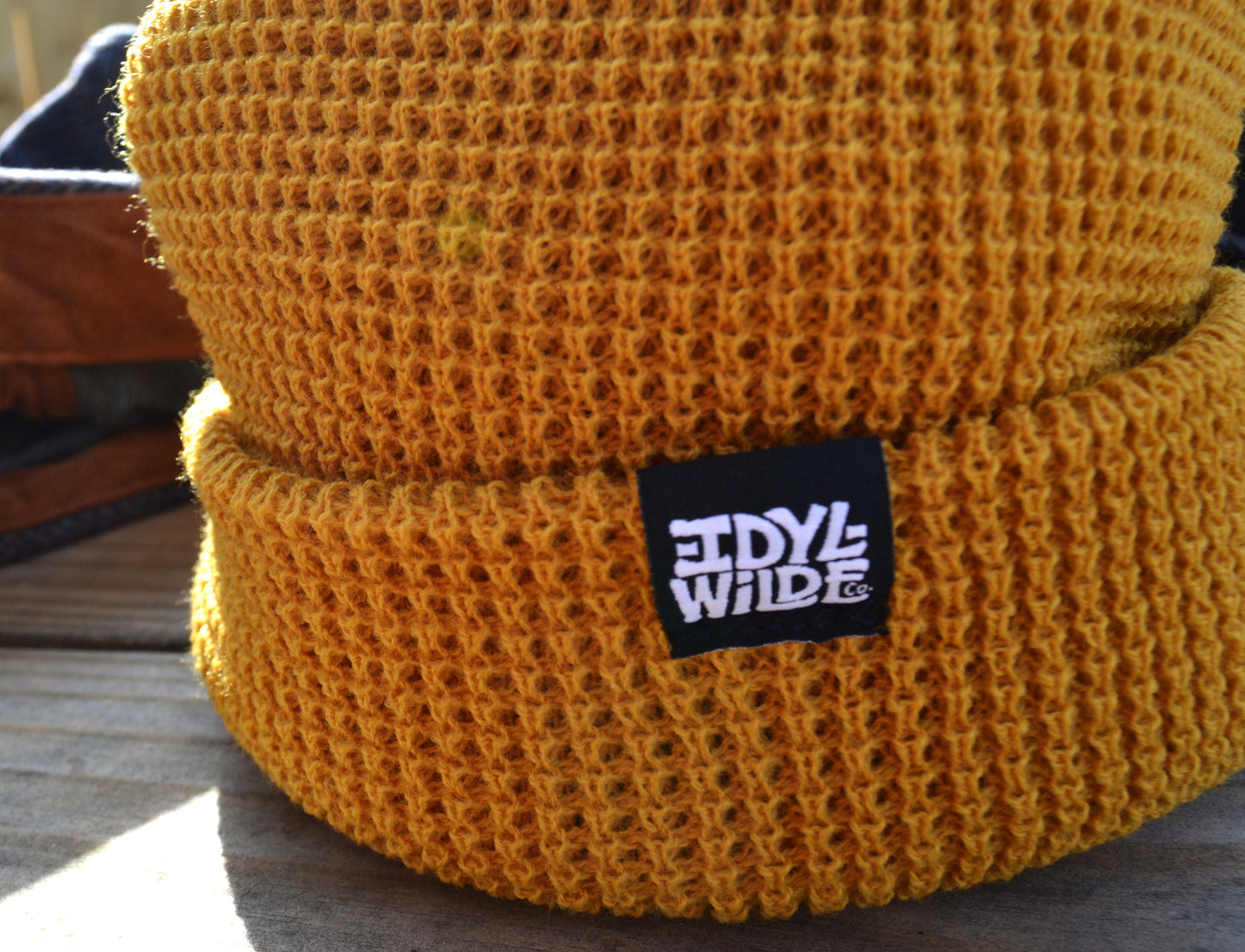 Textured Beanie (Marigold)