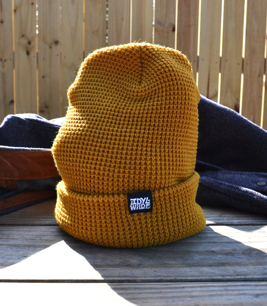 Textured Beanie (Marigold)