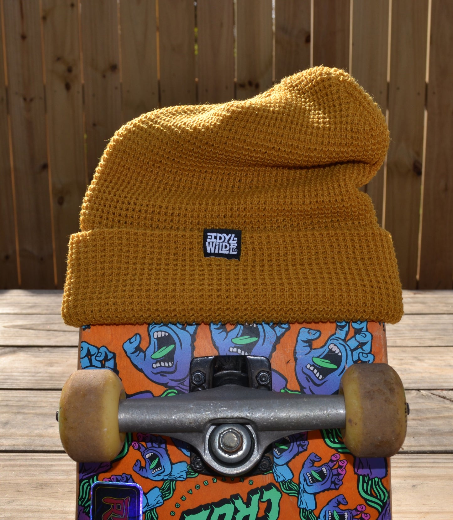 Textured Beanie (Marigold)