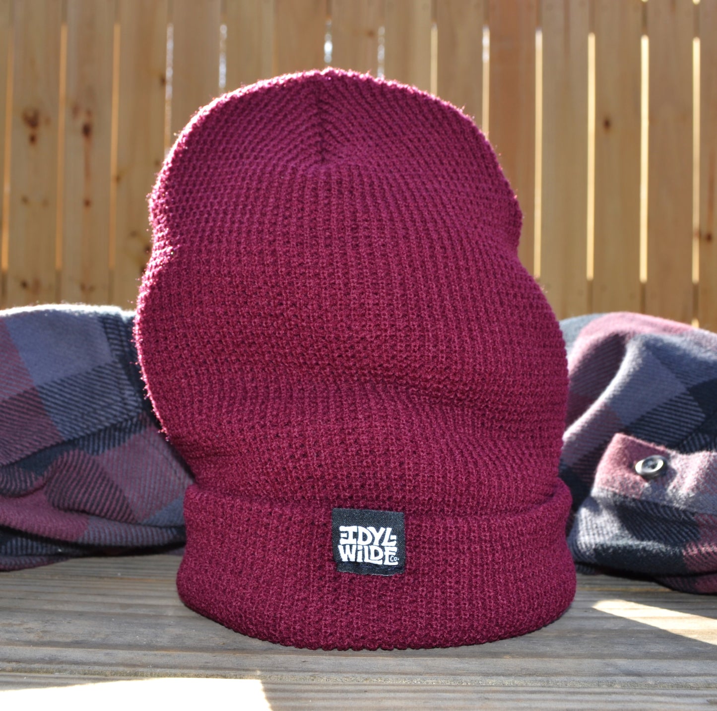 Textured Beanie (Merlot)